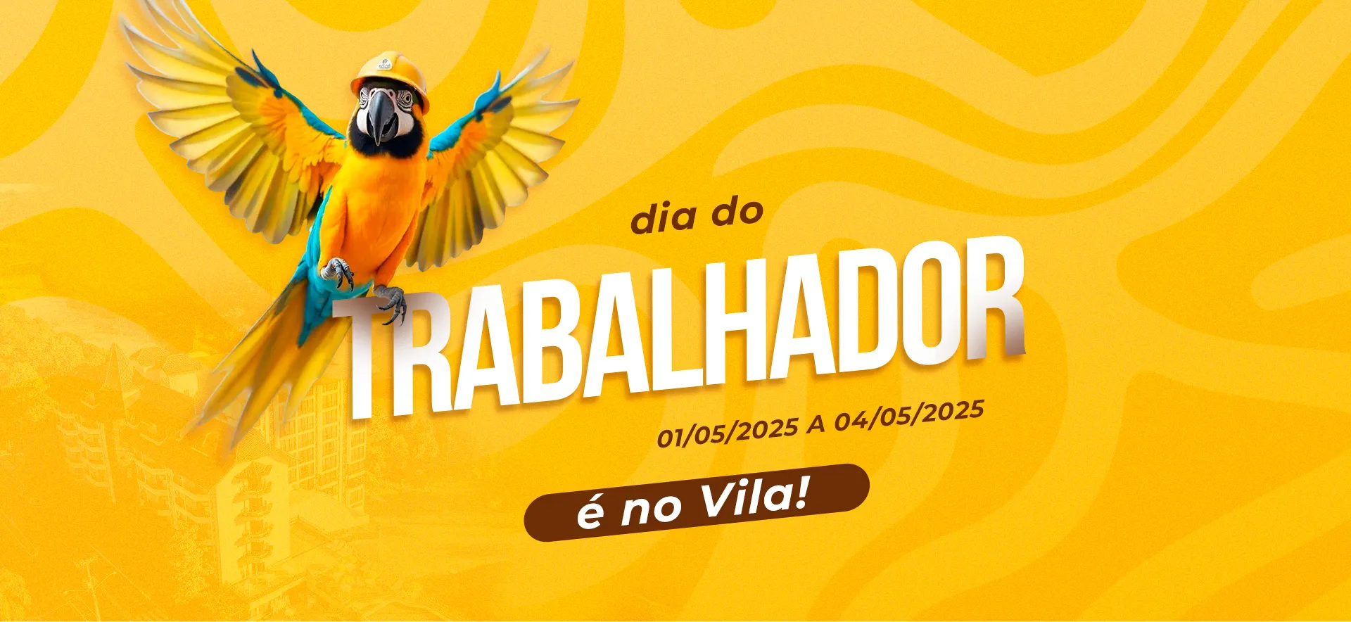 Dia do trabalhador no Vila! Hotel Vila Germânica
