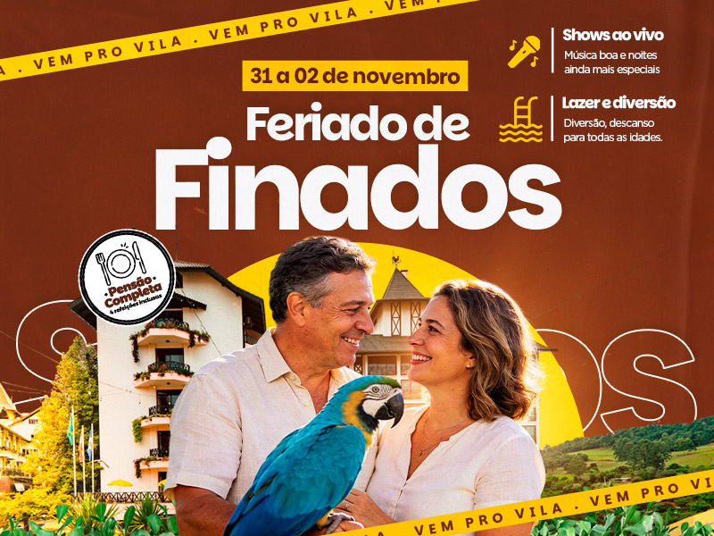 Hotel Vila Germânica | Aproveite o Feriado de Finados no <span>Vila!</span>